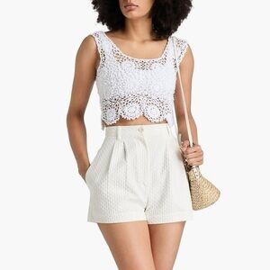 ❤️ NWT Alix Pinho floral crochet crop top Revolve
